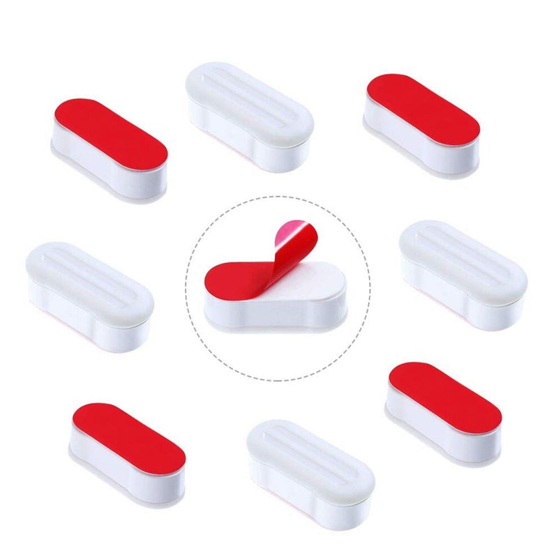 BornFeel Toilet Seat Bumpers 8 Pack Universal Bidet Seat Spacers Attachment Replacement Stabilizers Strong Adhesive for WC Cover - Image 1